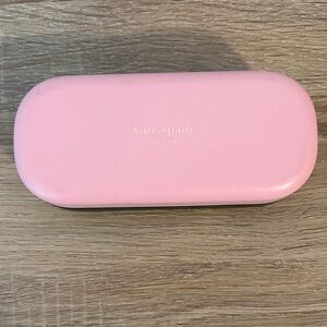 kate spade Pink Hard Sunglasses Case with Gold Logo